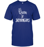 Queen of Shenanigans St Patrick's Day Shirt Unisex Short Sleeve Classic Tee