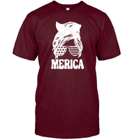 Merica Mom Bun 4th Of July Shirt Unisex Short Sleeve Classic Tee