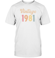 1981 Retro Vintage Birth Year Blast Unisex Shirt, Long Sleeve, Hoodie, Sweatshirt