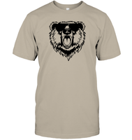 Cool Angry Grizzly Bear Shirt Unisex Short Sleeve Classic Tee