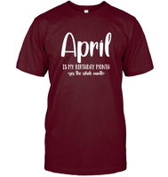 April Birthday Month Unisex Short Sleeve Classic Tee
