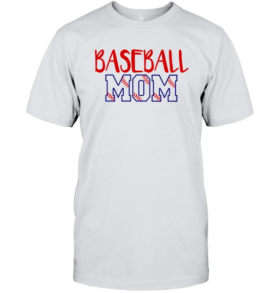 Baseball Mom Shirt, Long Sleeve, Hoodie, and Sweatshirt With Baseball Stripes