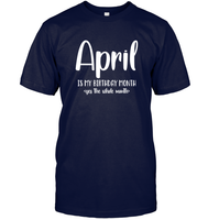 April Birthday Month Unisex Short Sleeve Classic Tee
