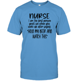 Nurse Hold My Beer Nurse Shirt Unisex Short Sleeve Classic Tee