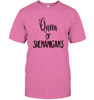 Queen of Shenanigans St Patrick's Day Shirt Unisex Short Sleeve Classic Tee