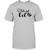Let's Get Lit 4th Of July Shirt Unisex Short Sleeve Classic Tee