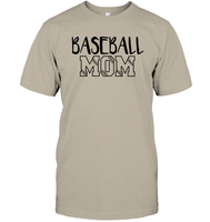 Baseball Mom Shirt Unisex Short Sleeve Classic Tee With Baseball Stripes