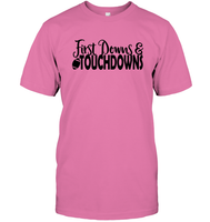 First Downs & Touchdowns Shirt - Score Big in Style! Unisex Short Sleeve Classic Tee