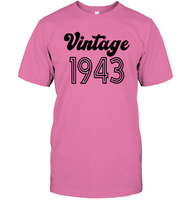 1943 Retro Vintage Birth Year Blast Unisex Short Sleeve Classic Tee