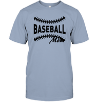 Baseball Mom Shirt Unisex Short Sleeve Classic Tee With Baseball Stripes