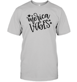 Merica Vibes 4th Of July Shirt Unisex Short Sleeve Classic Tee