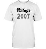 2007 Retro Vintage Birth Year Blast Unisex Short Sleeve Classic Tee
