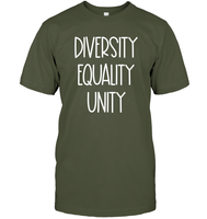 Diversity Equality Unity Shirt Unisex Short Sleeve Classic Tee
