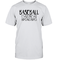 Baseball Mom Shirt Unisex Short Sleeve Classic Tee With Baseball Stripes