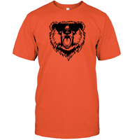 Cool Angry Grizzly Bear Shirt Unisex Short Sleeve Classic Tee