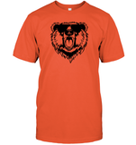 Cool Angry Grizzly Bear Shirt Unisex Short Sleeve Classic Tee