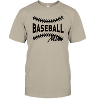 Baseball Mom Shirt Unisex Short Sleeve Classic Tee With Baseball Stripes