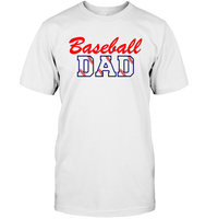 Baseball Dad Shirt, Long Sleeve, Hoodie, and Sweatshirt With Baseball Stripes