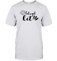 Let's Get Lit 4th Of July Shirt Unisex Short Sleeve Classic Tee