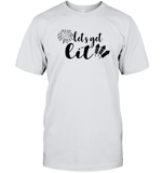 Let's Get Lit 4th Of July Shirt Unisex Short Sleeve Classic Tee