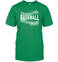 Baseball Dad Shirt Unisex Short Sleeve Classic Tee With Baseball Stripes