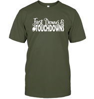 First Downs & Touchdowns Shirt - Score Big in Style! Unisex Short Sleeve Classic Tee