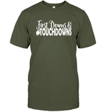 First Downs & Touchdowns Shirt - Score Big in Style! Unisex Short Sleeve Classic Tee