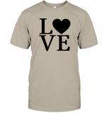 Love Letters With Heart Valentine's Day Unisex Short Sleeve Classic Tee
