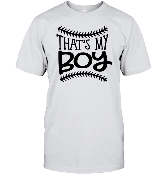 That's My Boy Baseball Shirt, Long Sleeve, Hoodie, and Sweatshirt With Baseball Stripes
