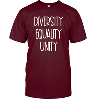 Diversity Equality Unity Shirt Unisex Short Sleeve Classic Tee