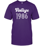1986 Retro Vintage Birth Year Blast Unisex Short Sleeve Classic Tee