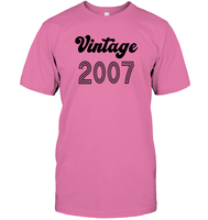 2007 Retro Vintage Birth Year Blast Unisex Short Sleeve Classic Tee