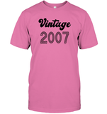 2007 Retro Vintage Birth Year Blast Unisex Short Sleeve Classic Tee