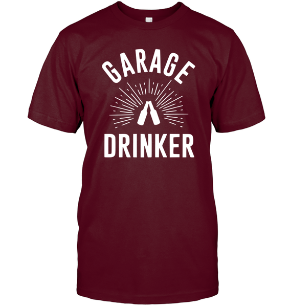 Garage Drinker Shirt Unisex Long Sleeve Classic Tee