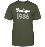 1986 Retro Vintage Birth Year Blast Unisex Short Sleeve Classic Tee