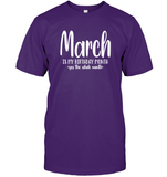 March Birthday Month Unisex Short Sleeve Classic Tee