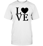 Love Letters With Heart Valentine's Day Unisex Short Sleeve Classic Tee