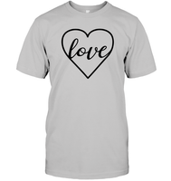 Love In Heart Valentine's Day Unisex Short Sleeve Classic Tee