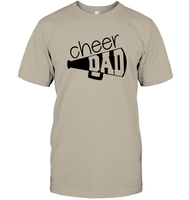 Cheer Dad With Megaphone Unisex Short Sleeve Classic Tee