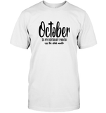 October Birthday Month Unisex Short Sleeve Classic Tee