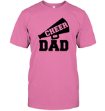 Cheer Dad With Megaphone Unisex Short Sleeve Classic Tee