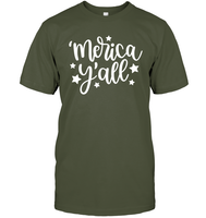 Merica Yall 4th Of July Shirt Unisex Short Sleeve Classic Tee