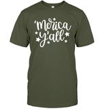 Merica Yall 4th Of July Shirt Unisex Short Sleeve Classic Tee