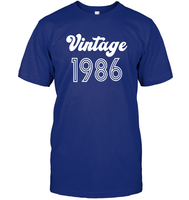 1986 Retro Vintage Birth Year Blast Unisex Short Sleeve Classic Tee