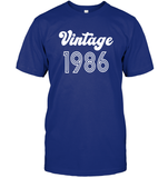 1986 Retro Vintage Birth Year Blast Unisex Short Sleeve Classic Tee
