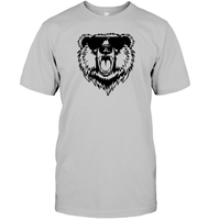 Cool Angry Grizzly Bear Shirt Unisex Short Sleeve Classic Tee