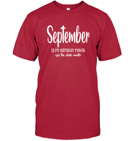 September Birthday Month Unisex Short Sleeve Classic Tee