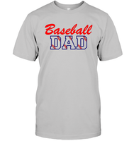 Baseball Dad Shirt, Long Sleeve, Hoodie, and Sweatshirt With Baseball Stripes