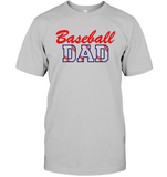 Baseball Dad Shirt, Long Sleeve, Hoodie, and Sweatshirt With Baseball Stripes