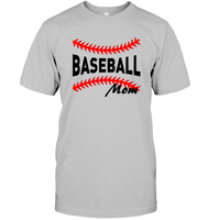 Baseball Mom Shirt, Long Sleeve, Hoodie, and Sweatshirt With Baseball Stripes